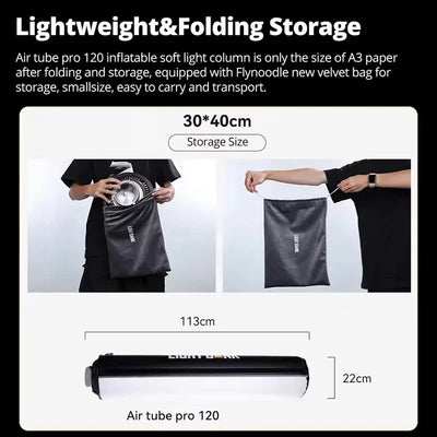 NEW Flynoodle Air Tube Pro 120 Light Bank Softbox | SAMAG