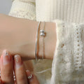 VENTFILLE 925 Sterling Silver Thai Silver Bracelet for Women Vintage Geometric Heart Love Lucky Punk Jewelry 2023 New Dropship