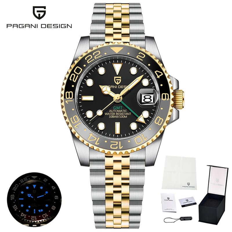 New PAGANI DESIGN Top Luxury Watch 8215 Sports Mechanical Automatic Watch Waterproof Stainless Steel Sapphire Watches for Man