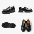 BeauToday Moccasin Loafers Women Genuine Cow Leather Penny Flats Round Toe Slip On Female Casual Platform Shoes Handmade 26569