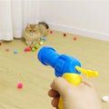 10-100pcs Cat Plush Ball Shooting Gun Funny Cat Toys Interactive Launch Training Toy For Pet Kitten Creative Mini Shooting Games