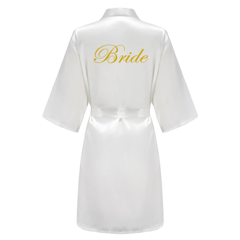 Wedding Bride Bridesmaid Robes Dressing Gown Sexy Women | SAMAG