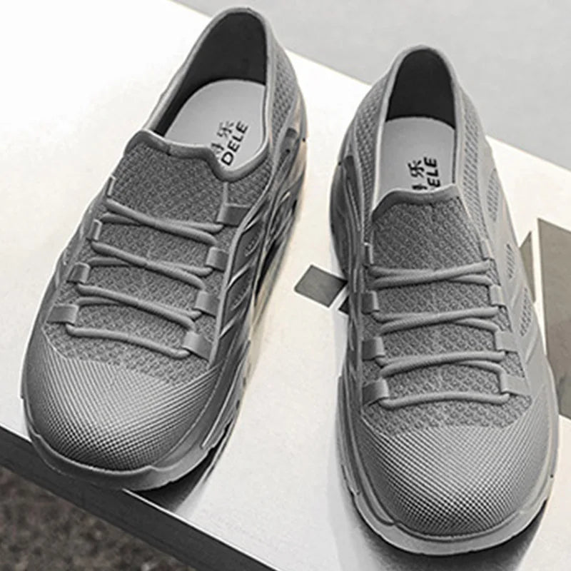 New Men's Rain Boots Flat Waterproof Wear-resistant Kitchen Car Wash Work Shoes Outdoor Male Sneakers Men's Light Fishing Shoes