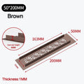 Aluminum Alloy Vents Cover Rectangle Louver Ventilator Grille Cover Breathable Mesh 50/80mm Wide Air Vent Decor