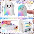 100-500pcs Silver Cute Halloween Stickers Party Halloween Gift Wrapping Label Scrapbook Cartoon Rewards Stationery Stickers