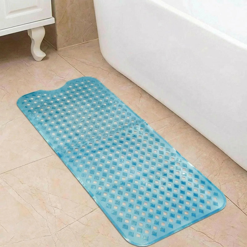 1pc Baby Bath Mat for Tub Non Slip Kids Bath Mat - 40x10cm Extra Long Cartoon Bathtub Mat Toddler Bath Mats with Suction Cups
