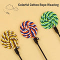 3PCS Cotton Rope Cat Wand Toys Cat Stick Toys Interactive Cat Toy Kitten Playing Teaser Wand Toy Cat Supplies Accessories