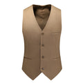 Vest Mens Fashion Casual High Quality Solid Color Slim Large Size Business Office Waistcoat Men Groom Wedding Dress Suit Vests