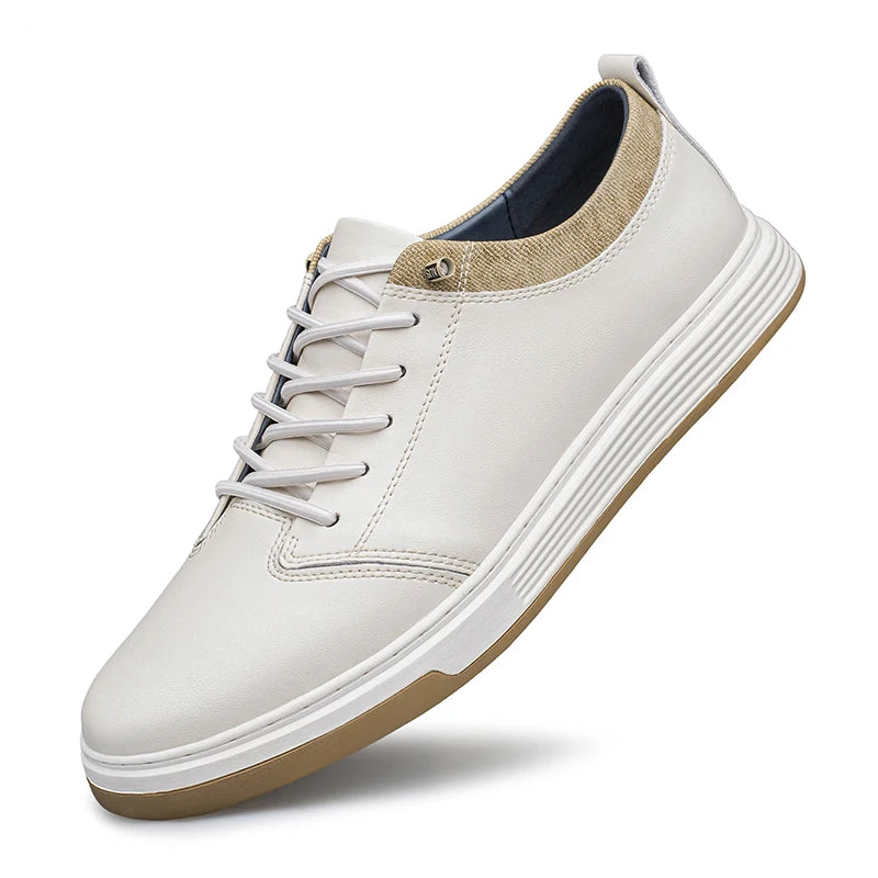 Men's Genuine Leather Business Shoes Handmade High Quality Casual Leather Oxford Business Work Shoes Coffee Lace-up Comfy Shoes