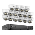Annke 16CH NVR 12MP HD IP Security Camera Poe 6K Dual Light Audio Fixed Video Surveillance Human Vehicle Detection CCTV System
