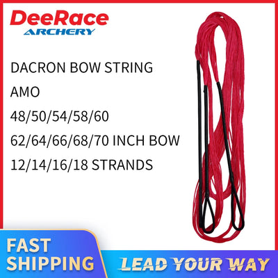 DeeRace Recurve Bow String Red Dacron Material B55 Use | SAMAG