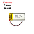 3.7V Lipo Battery Ph2.0 Plug Rechargeable Lithium Battery 3.7V For PS4 Humidifiers GPS Navigation  Bluetooth Speaker MP3 MP4