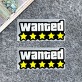 WANTED Motorcycle Sticker Vinyl Waterproof Decal Adaptable Motorcycle / Body / Helmet Motorcycle Decoration Accessories