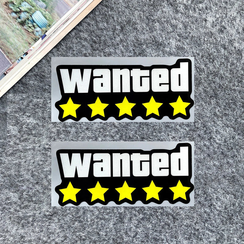 WANTED Motorcycle Sticker Vinyl Waterproof Decal Adaptable Motorcycle / Body / Helmet Motorcycle Decoration Accessories