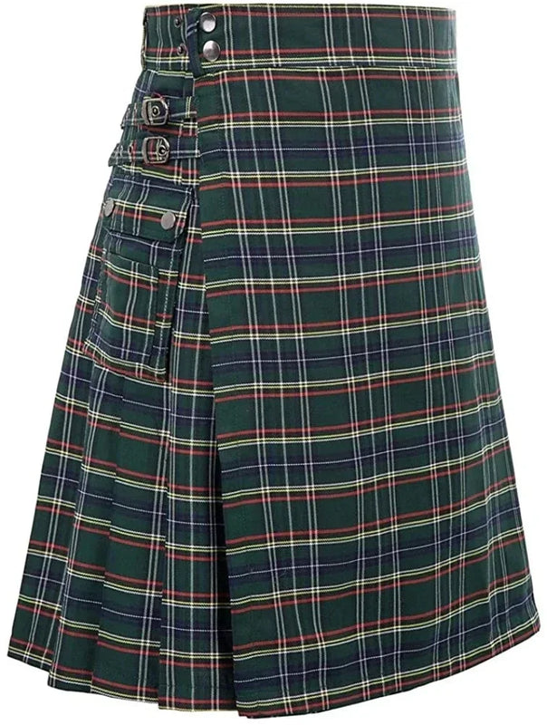 Kilt for Men Traditional Highland Tartan Utility Kilt Scottish Mens Kilt