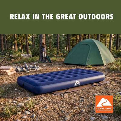 Twin Air Mattress 10 Inch Bed Inflatable Blow Up Double | SAMAG
