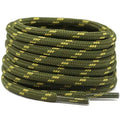 2 Pairs Work Boots Shoe Laces Diameter 4.5mm Heavy Duty Hiking Shoelaces for Men Women Round German Training Shoelace