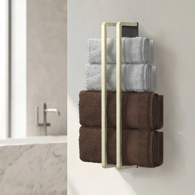Wall mounted bathroom towel rack - bathtub storage rack above the bathroom, roll up towel rack storage rack, bathroom decoration