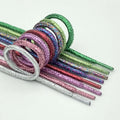 New Round Shiny Metallic Glitter Shoelaces Gold Silver Silk Shoe Laces Sports Canvas Casual Colorful Rainbow Gradient Shoelace