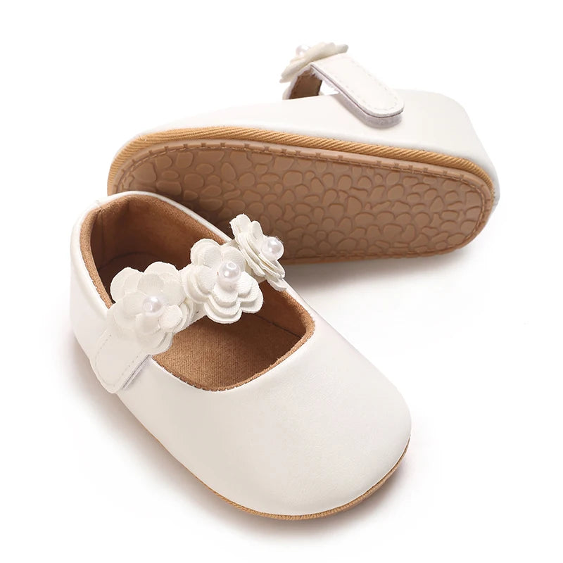 NEW Baby Baptist Shoes Girl Boy Shoes Lace Rubber Sole Anti-slip Toddler First Walkers Infant Crib Shoes Newborn Girl Moccasins