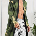 1pcs Men's Robes 2026 Spring/Summer Breathable Shower robe Sleepwear Graphic Bathrobe men 3D Printed Funny pajamas Sleepwear