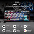 EPOMAKER TH80 V2 75% ANSI US Layout Wired/Bluetooth/2.4Ghz Wireless Mechanical Gaming Keyboard with Programmable Keys & Knob
