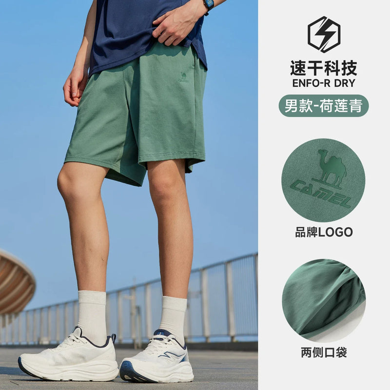 Golden Camel Men's Summer Quick Dry Shorts Ice Silk Running Gym Sport Shorts Breathable Beach Short Pant Jogging Casual Pants