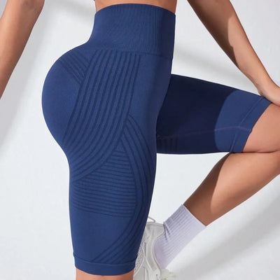 Women High Waist Seamless Slim Shorts Stretchy Push Up | SAMAG
