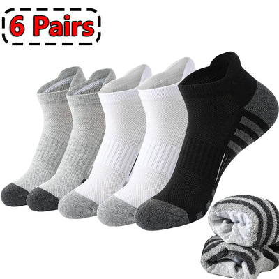 Pairs Ankle Athletic Running Socks Breathable Cotton | SAMAG
