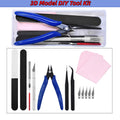 39Pcs 3D Printer Tools Kit FDM SLA Printer Parts Nozzle Cleaner Scraper File Brush Wire Cutter Engraving Knife Repair Tools Set