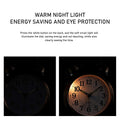 Super-Loud Twin-Bell Alarm Clock,Retro Non-Ticking Desk Clock,Antique Copper Bedside Alarm Clock With Nightlight For Desktop