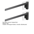1/2Pcs 20cm Kitchen Hanging Rack 360 - Degree Rotation Wall - Mounted Rotating Organizer Vertical Storage - View 5 | SAMAG