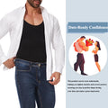 Mens Sleeveless Shapewear  Compression Bodysuit Tummy Control Waist Trainer Slimming Undershirts Open Crotch Corset