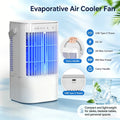 Portable cooling fan with seven-color night light, 900ml large capacity, USB interface, suitable for living room, bedroom, etc