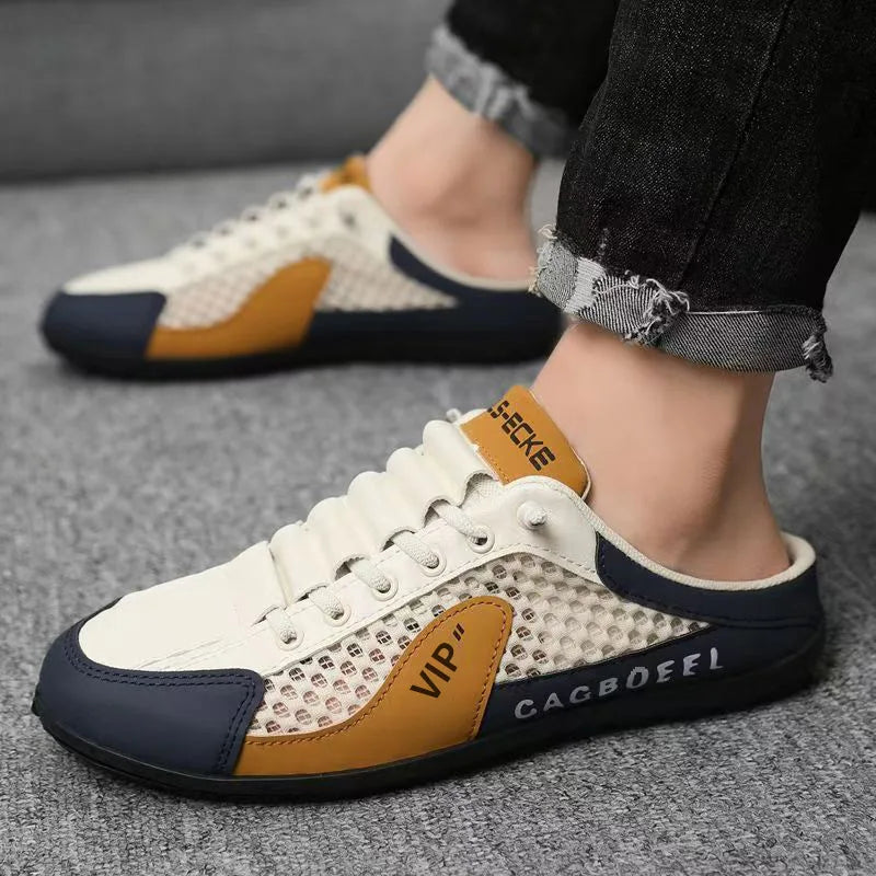 Men Casual Sneakers 2026 Summer Breathable Mesh Chunky Sole Shoes Free Shipping Sporty Comfort Men's Sneakers and Casual Shoes