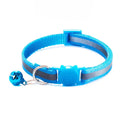 Cute Fashion Adjustable Size Cat Head Pattern Reflective with Bells Cat Collar Pet Accessories Kitten Decor Cat Neck Strap