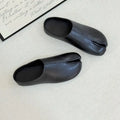 Women Split Toe Mules Soft Leather Tabi Clogs Casual Slip On Low Heel Backless Loafers Comfortable Vintage Flat Shoes for Female