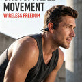 2026 New Bluetooth 5.3 Bone Conduction Headphones Open-Ear Wireless Earphones, 20H Long Battery ENC Mic, Lightweight Sweatproof for Running