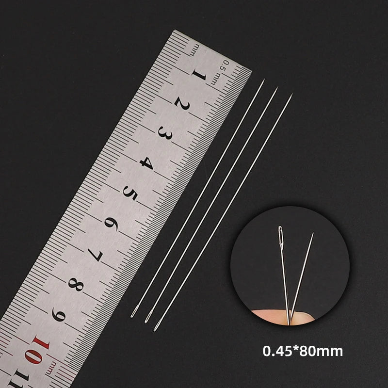 30pcs Metal Beading Needles For Beads Threading String Tambour/Jewelry Bracelet Necklace Making Pins Cord Tools Pins DIY Tool