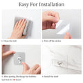 No Drilling Storage Rack Wall Shower Shelf Kitchen White Finish for Modern Bathroom Organizer Home Space - View 6 | SAMAG