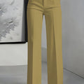 New Women's High - Waisted Draped Straight - Cut Suit Pants - View 11 | SAMAG