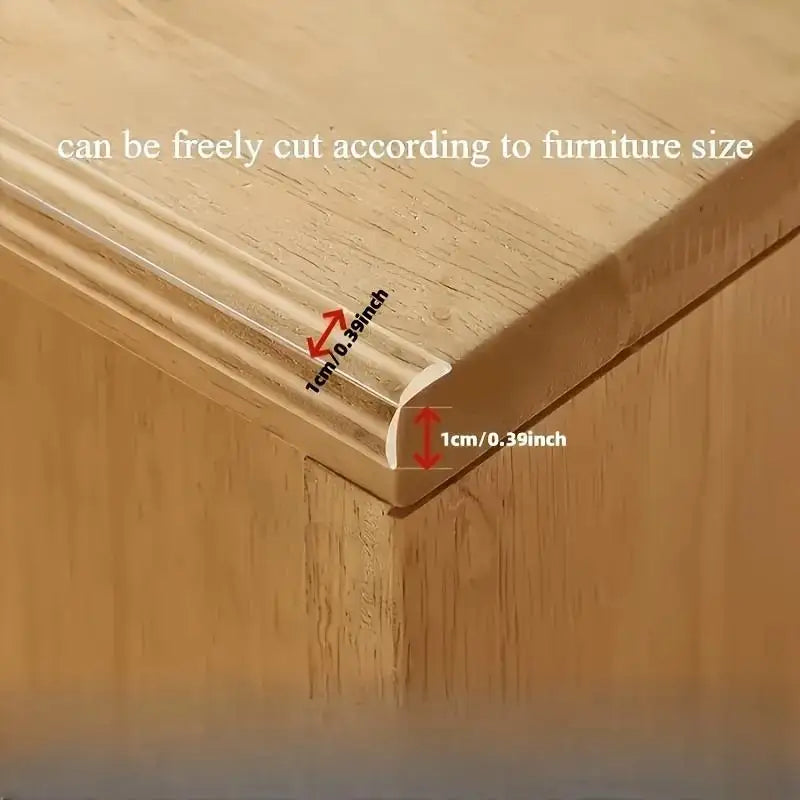 Clear Rubber Thickened Edge Protection Strips Invisible Furniture Corner Guard For Children Anti Collision Soft Tapes