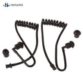 2Pcs Spring Air Tube Coil Acoustic Air Tube Earplug Replacement For Radio Earpiece Headset Walkie Talkie Earphone Coil