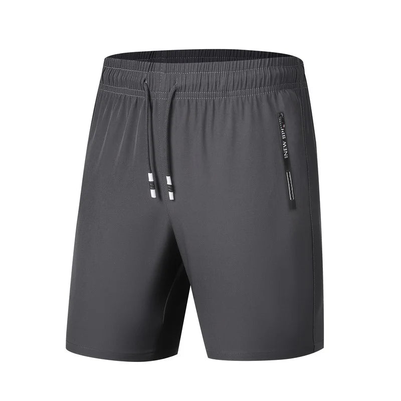 Men's Quick Dry Running Shorts with Drawstring and Zip Pockets - Ideal for Athletic Workouts and Gym - View 12 | SAMAG