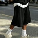 Men's Sports Casual Shorts, Wide Leg Straight Trendy | SAMAG