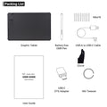 T1161 Graphics Tablet for Drawing, Ultra-thin Art Sketch Digital Pad with Battery-free Stylus 8 Pen Nibs 8192 Levels Pressure
