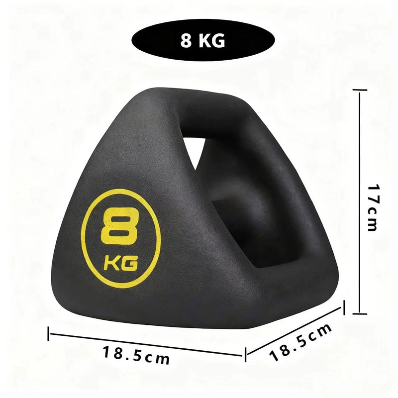 3-in-1 Triangle Cast Iron Dumbbells Kettlebell Combo | SAMAG