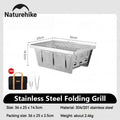 Naturehike Camping Charcoal Grill for IGT Table Portable Folding Barbecue Grill with Tongs Outdoor Car Cooking BBQ Rack