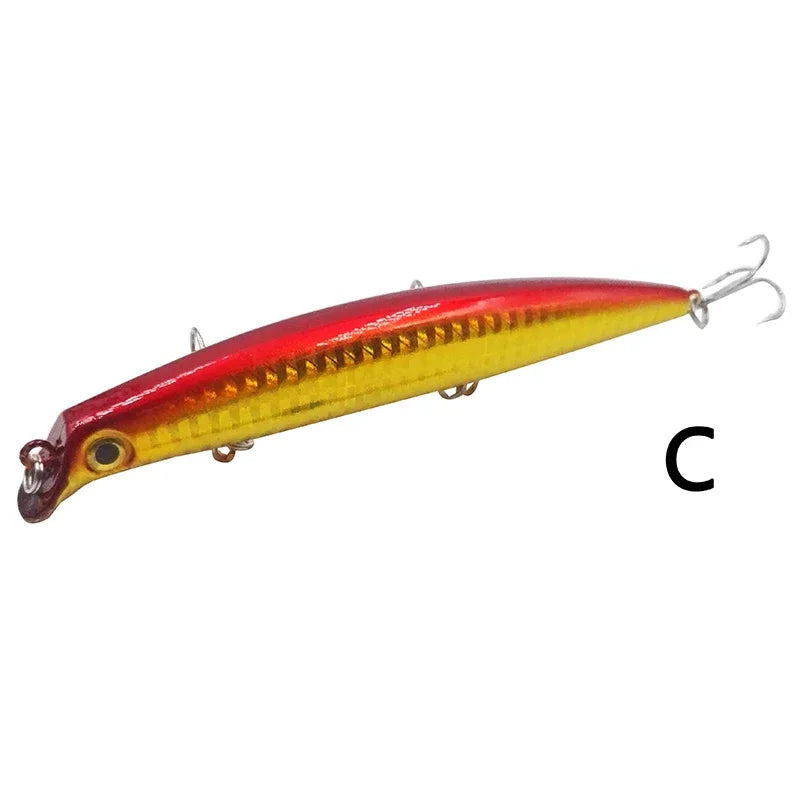 OUTKIT Fishing Lure 1PC Laser Minnow 16g 12cm Wobbling Minnow Floating Lure Hard Bait Fishing Wobblers Crankbait Artifici