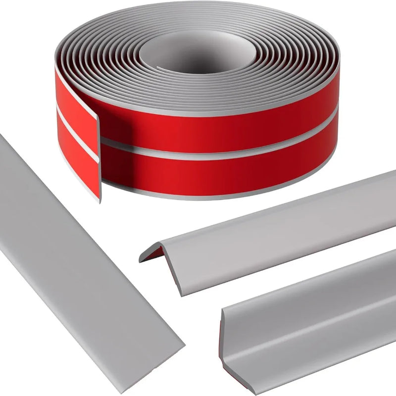 High Quality Self Adhesive Wall Corner Protector Flexible Free Cut Caulk Strip 3 Meters L Shape Edge Guard Household Countertop